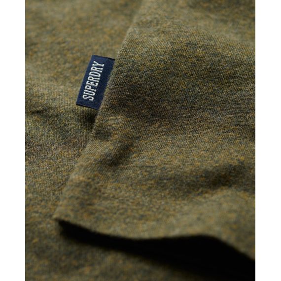 Superdry Ανδρικό T-Shirt M6010857A-1BG Essential logo LS Olive - Mακρυμάνικες στο Bodyman