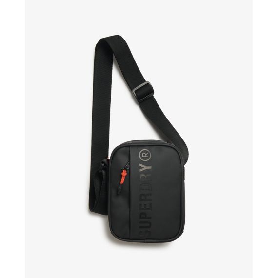Superdry Τσαντάκι Ώμου Y9110268A-0XM Tarp Cross Body Bag Black ωωωω - Τσάντες Ωμου - Μέσης στο Bodyman