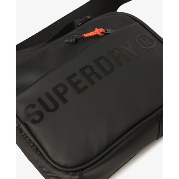 Superdry Τσαντάκι Ώμου Y9110268A-0XM Tarp Cross Body Bag Black ωωωω - Τσάντες Ωμου - Μέσης στο Bodyman