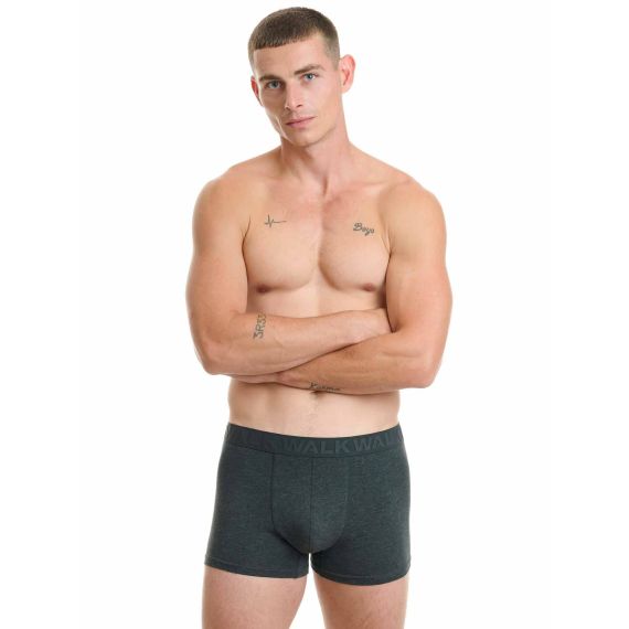 Walk Ανδρικό Boxer 2Pack W1761-1-0914 Anthracite Grey - Boxer στο Bodyman