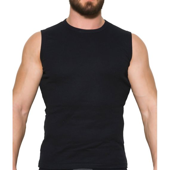 Apple Boxer Φανέλα Αμάνικη 0310362 Black - Φανέλες στο Bodyman