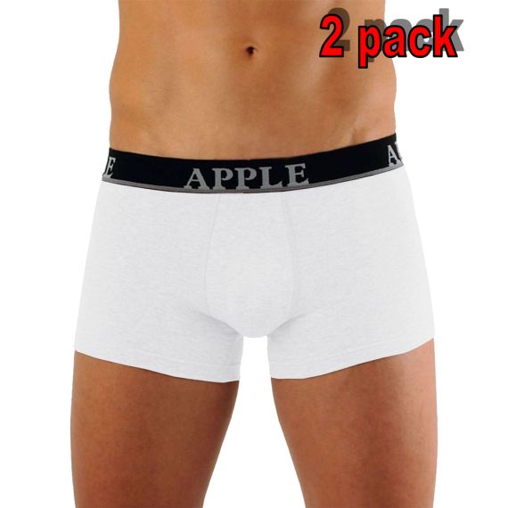 Apple Boxer 2 τεμάχια 0112149 White Black - Boxer στο Bodyman