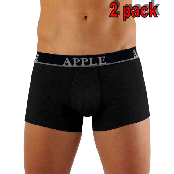 Apple Boxer 2 τεμάχια 0112149 White Black - Boxer στο Bodyman