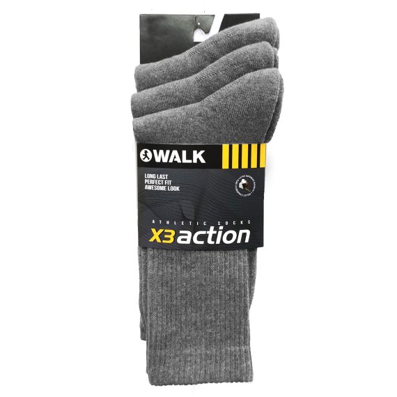 Walk X3 Action Socks V9900-Grey ωωωω - Κάλτσες στο Bodyman