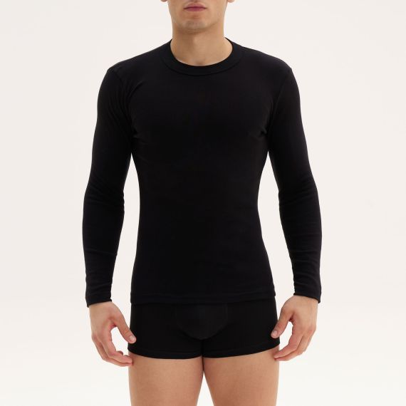 Apple Boxer Φανέλα Μακρυμάνικη 0410560 BLACK - Φανέλες στο Bodyman