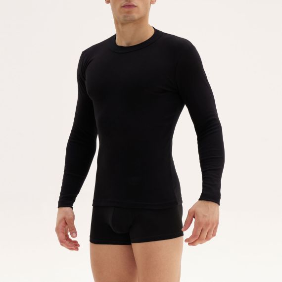 Apple Boxer Φανέλα Μακρυμάνικη 0410560 BLACK - Φανέλες στο Bodyman