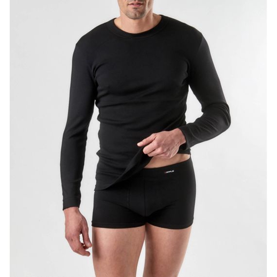 Apple Boxer Φανέλα Μακρυμάνικη 0410560 BLACK - Φανέλες στο Bodyman