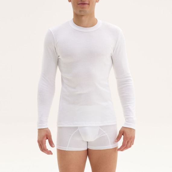 Apple Boxer Φανέλα Μακρυμάνικη 0410560 WHITE - Φανέλες στο Bodyman