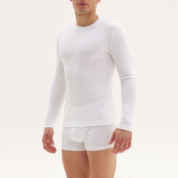 Apple Boxer Φανέλα Μακρυμάνικη 0410560 WHITE - Φανέλες στο Bodyman