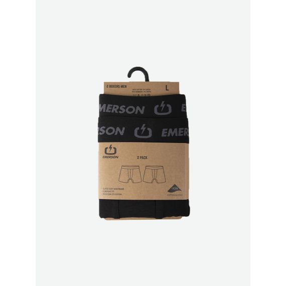 Emerson Boxer 2Pack 211.EM06.06 Black - Boxer στο Bodyman