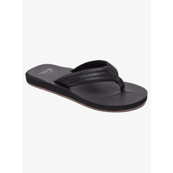 Quiksilver σαγιονάρες AQYL100623-SBKM Carver Nubuck Black - ΣΑΓΙΟΝΑΡΕΣ στο Bodyman