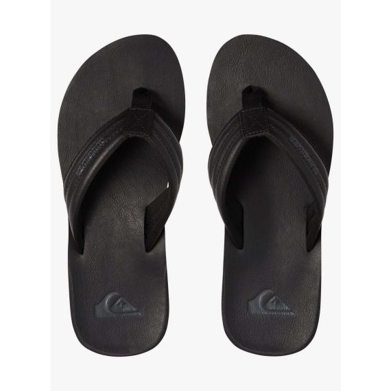 Quiksilver σαγιονάρες AQYL100623-SBKM Carver Nubuck Black - ΣΑΓΙΟΝΑΡΕΣ στο Bodyman