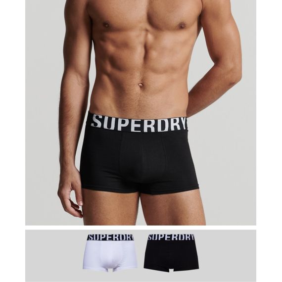 Superdry M3110345A-33B Trunk Dual Logo 2Pack - Boxer στο Bodyman