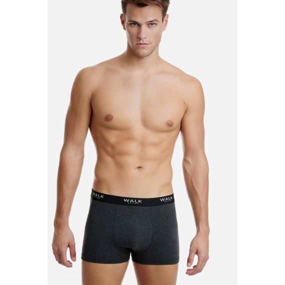 Walk Boxer 2Pack W1761-09-02 Black Anthracite - Boxer στο Bodyman
