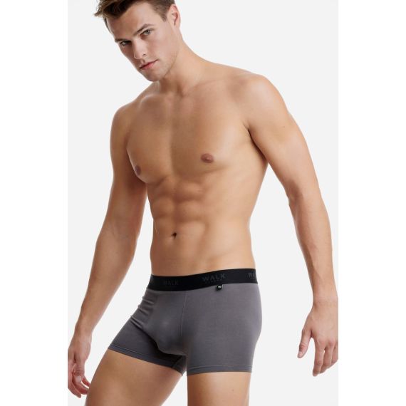 Walk Boxer Bamboo W1770-10 Dark Grey - Boxer στο Bodyman