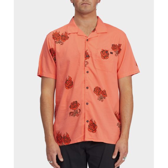 Billabong Shirt C1SH26BIP2-2425 Sundays Vacay Washed Red - Κοντομάνικα πουκάμισα στο Bodyman