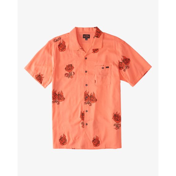 Billabong Shirt C1SH26BIP2-2425 Sundays Vacay Washed Red - Κοντομάνικα πουκάμισα στο Bodyman