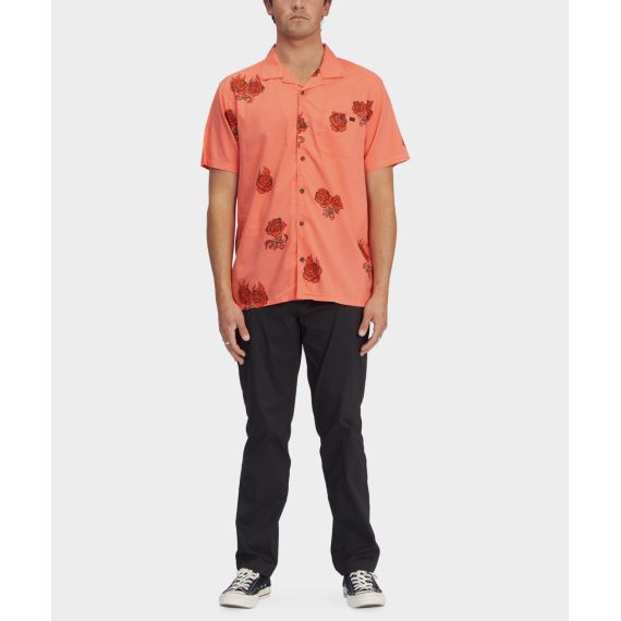 Billabong Shirt C1SH26BIP2-2425 Sundays Vacay Washed Red - Κοντομάνικα πουκάμισα στο Bodyman