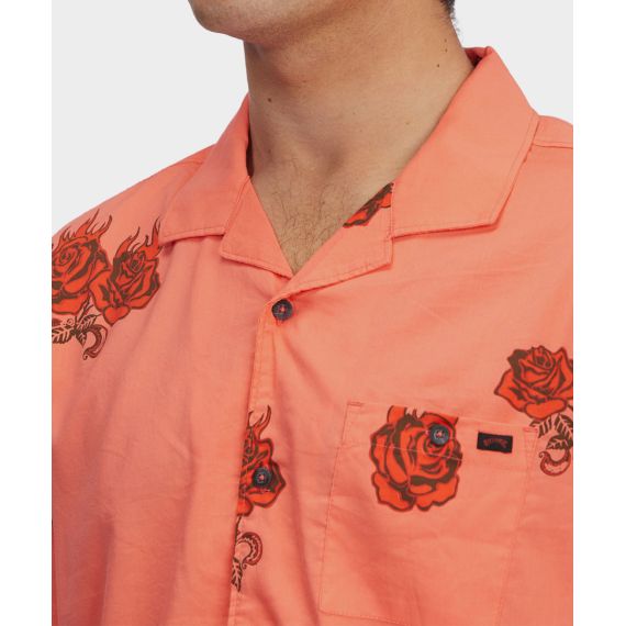 Billabong Shirt C1SH26BIP2-2425 Sundays Vacay Washed Red - Κοντομάνικα πουκάμισα στο Bodyman