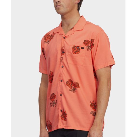 Billabong Shirt C1SH26BIP2-2425 Sundays Vacay Washed Red - Κοντομάνικα πουκάμισα στο Bodyman