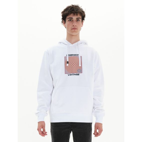 Emerson Hood 222.EM20.11 White - Φούτερ Κουκούλα  στο Bodyman