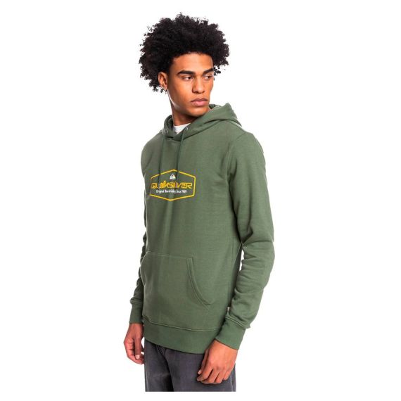 Quiksilver Hood EQYSF03145-CQY0 Omni Lockup Green - Φούτερ Κουκούλα  στο Bodyman