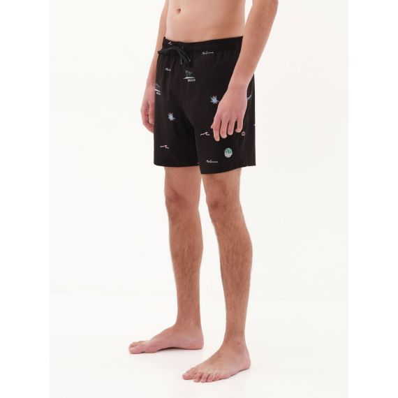 Emerson μαγιό 231.EM504.31CR PR350 BLACK - Βερμούδες Μαγιό στο Bodyman