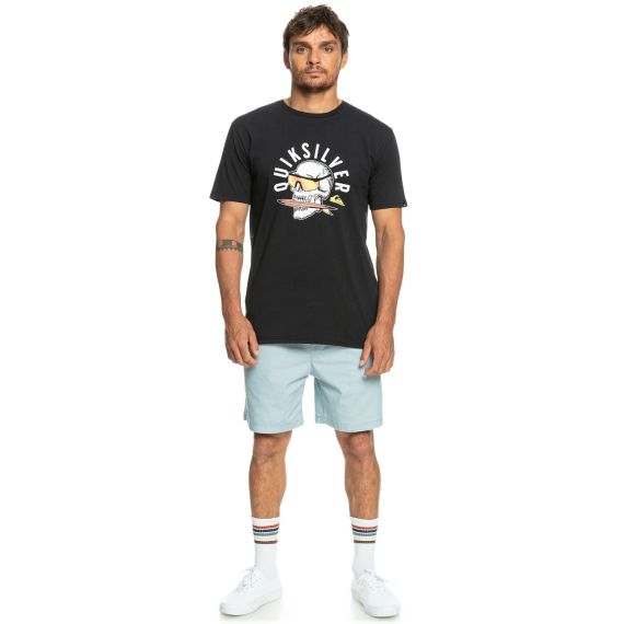 Quiksilver T-shirt EQYZT07278-KVJ0 Rock In Skull Black - T-Shirt  στο Bodyman