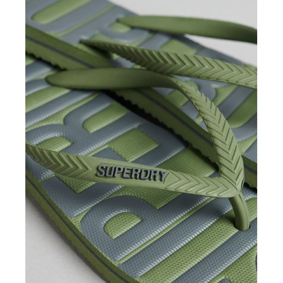 Superdry Σαγιονάρες MF310237A-ZTV Vintage Vegan Olive - ΣΑΓΙΟΝΑΡΕΣ στο Bodyman