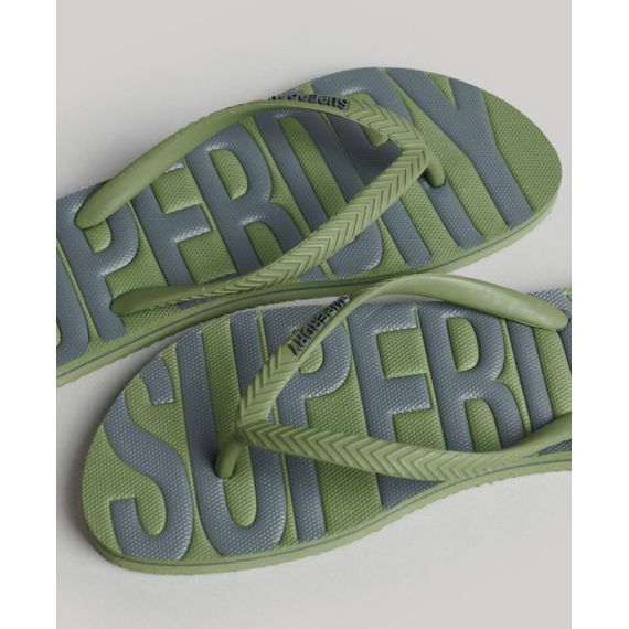 Superdry Σαγιονάρες MF310237A-ZTV Vintage Vegan Olive - ΣΑΓΙΟΝΑΡΕΣ στο Bodyman