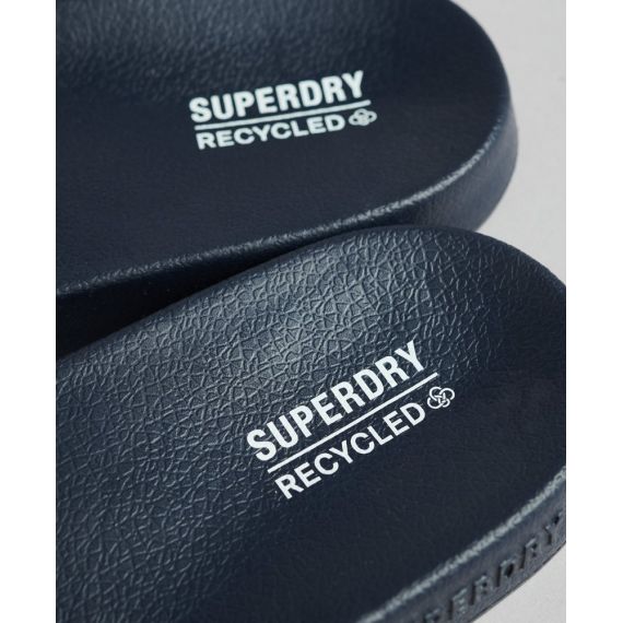 Superdry Σαγιονάρες Pool Slide MF310222A-BCQ Vegan Navy - ΣΑΓΙΟΝΑΡΕΣ στο Bodyman