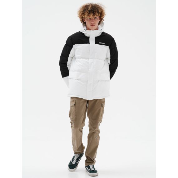 Emerson Μπουφάν 232.EM10.57 White/Black Puffer - Μπουφάν στο Bodyman