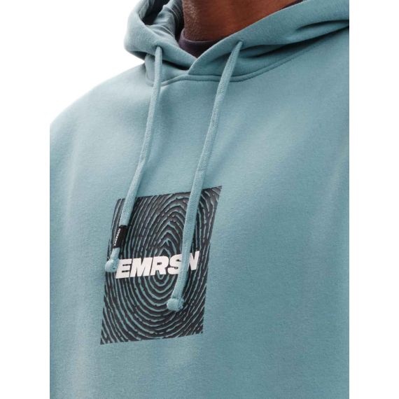 Emerson Φούτερ 232.EM20.06 Misty Blue - Φούτερ Κουκούλα  στο Bodyman