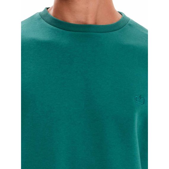 Emerson Φούτερ 232.EM20.17 Crew Teal Green - Φούτερ χωρίς κουκούλα  στο Bodyman