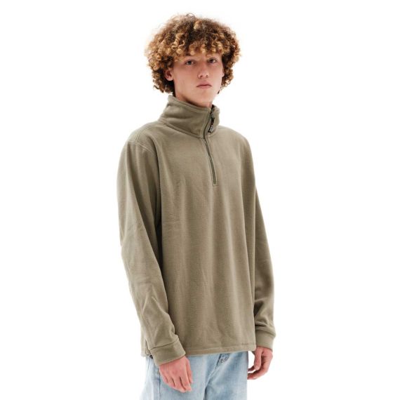Emerson Fleece Φορετό 232.EM28.23 Light Olive - Φούτερ χωρίς κουκούλα  στο Bodyman