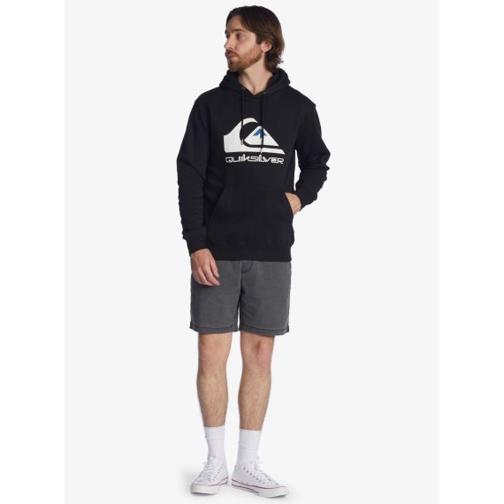 Quiksilver Hood EQYFT04450-KVJ0 Big Logo Black - Φούτερ Κουκούλα  στο Bodyman
