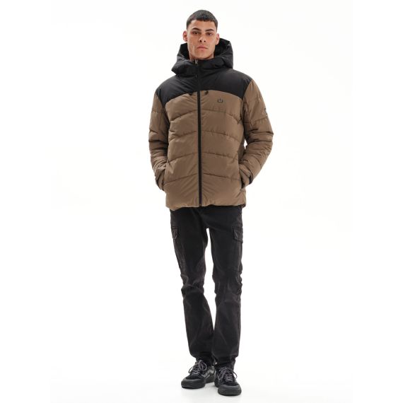 Emerson Jacket Puffer 232.EM10.15 Camel - Μπουφάν στο Bodyman