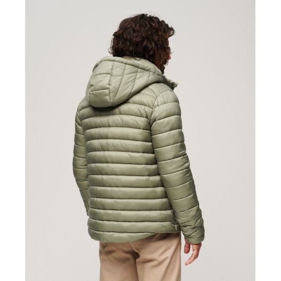 Superdry Jacket M5011821A-1KH Fuji Puffer Light Khaki - Μπουφάν στο Bodyman