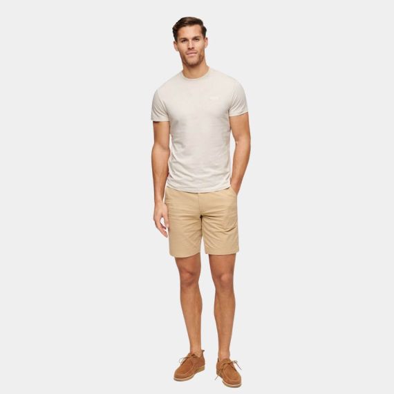 Superdry T-shirt M1011927A-1TC Essential Logo White Sand - T-Shirt  στο Bodyman