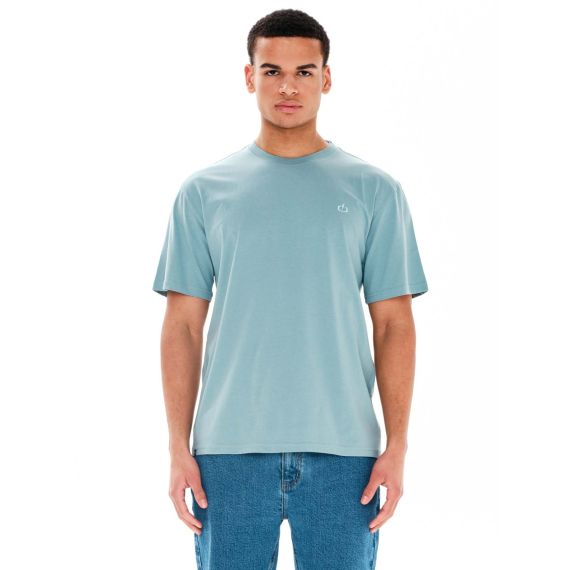Emerson Ανδρική Βαμβακερή Μπλούζα Misty Blue Straight Fit 241.EM33.122  ωωωω - T-Shirt  στο Bodyman