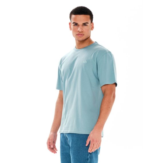 Emerson Ανδρική Βαμβακερή Μπλούζα Misty Blue Straight Fit 241.EM33.122  ωωωω - T-Shirt  στο Bodyman