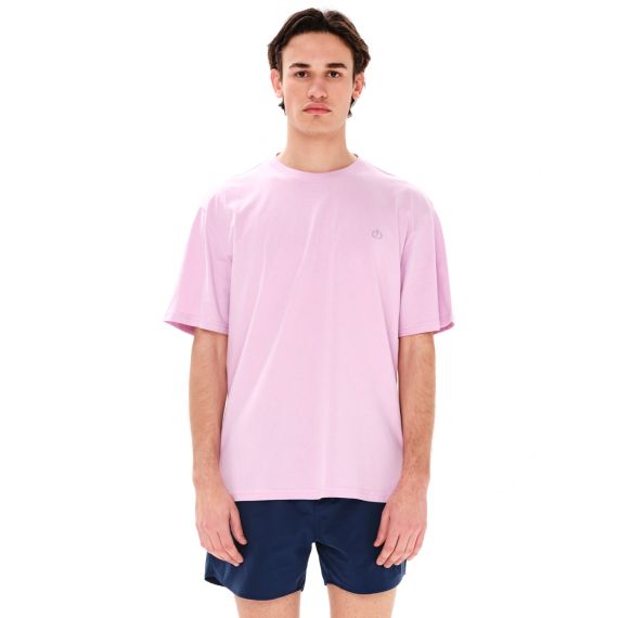 Emerson Ανδρική Βαμβακερή Μπλούζα Pink Straight Fit 241.EM33.122 - T-Shirt  στο Bodyman