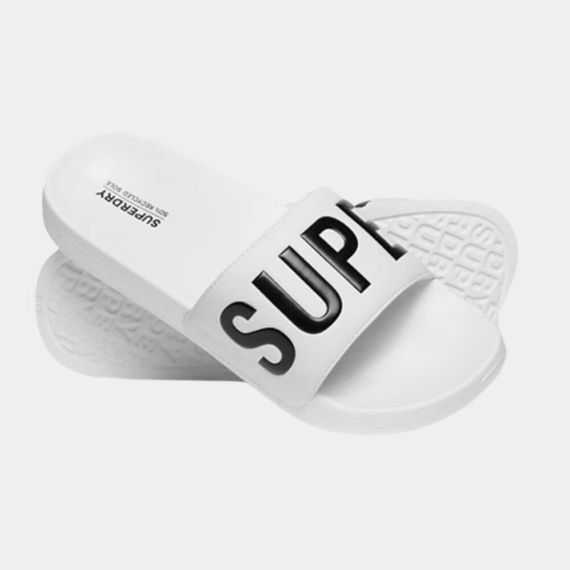 Superdry Σαγιονάρες Pool Slide MF310256A-35C Core Vegan Optic Black - ΣΑΓΙΟΝΑΡΕΣ στο Bodyman