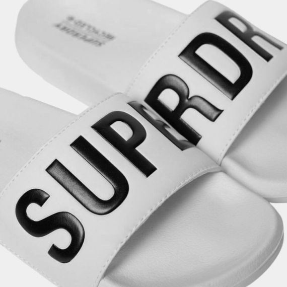 Superdry Σαγιονάρες Pool Slide MF310256A-35C Core Vegan Optic Black - ΣΑΓΙΟΝΑΡΕΣ στο Bodyman