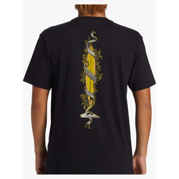 Quiksilver T-Shirt AQYZT09563-KVJ0 Step Up Mor Black - T-Shirt  στο Bodyman