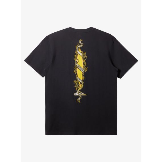 Quiksilver T-Shirt AQYZT09563-KVJ0 Step Up Mor Black - T-Shirt  στο Bodyman