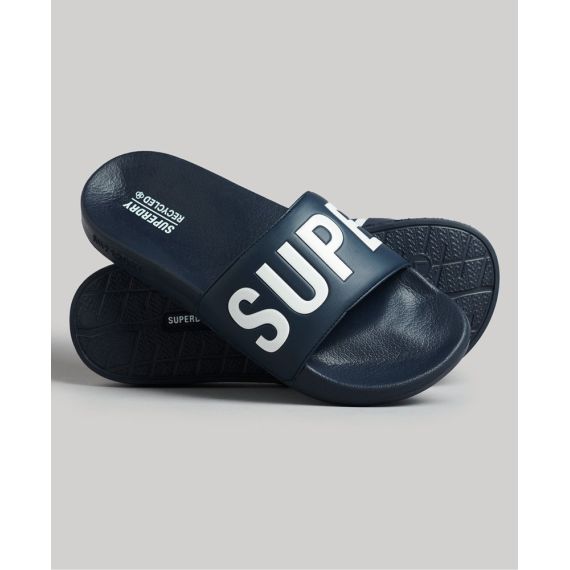 Superdry Σαγιονάρες Pool Slide MF310256A-ECQ Core Vegan Navy Optic - ΣΑΓΙΟΝΑΡΕΣ στο Bodyman