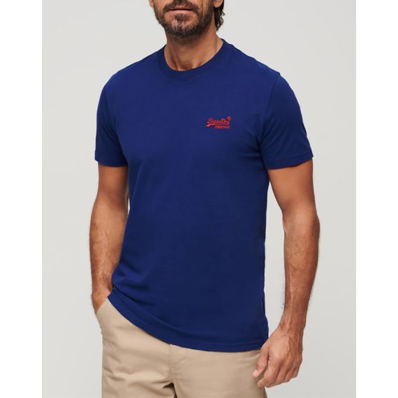 Superdry T-Shirt M1011245A-JZD Essential Logo EMB Navy - T-Shirt  στο Bodyman