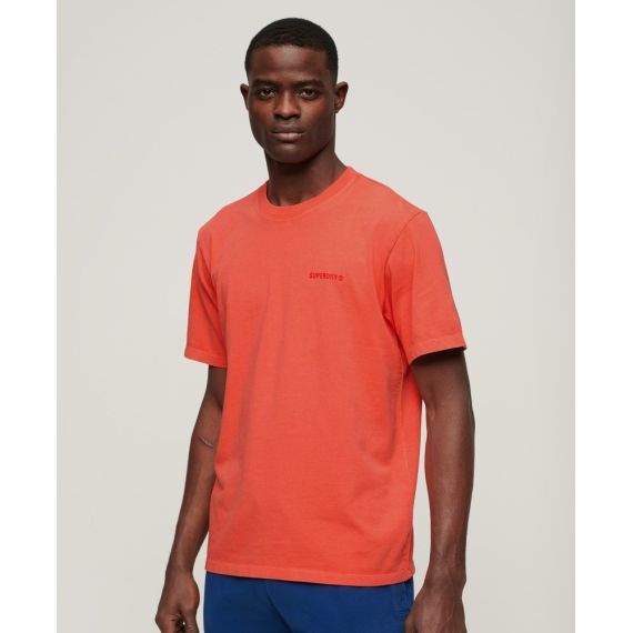Superdry Ανδρική Μπλούζα Βαμβακερή M6010810A-MHI Overdyed  Loose Fit Coral - T-Shirt  στο Bodyman