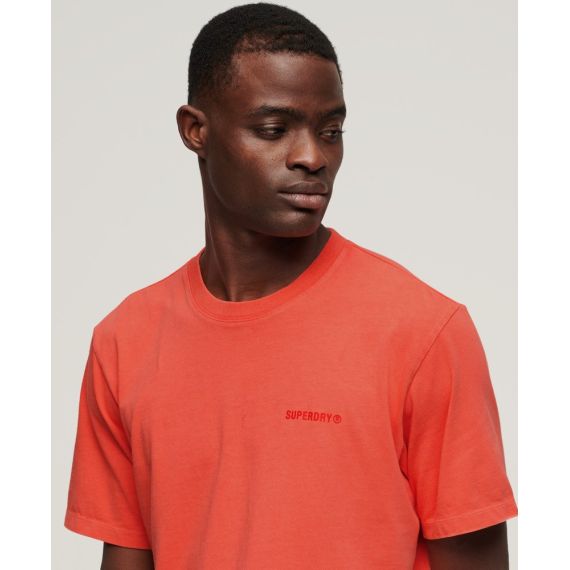 Superdry Ανδρική Μπλούζα Βαμβακερή M6010810A-MHI Overdyed  Loose Fit Coral - T-Shirt  στο Bodyman